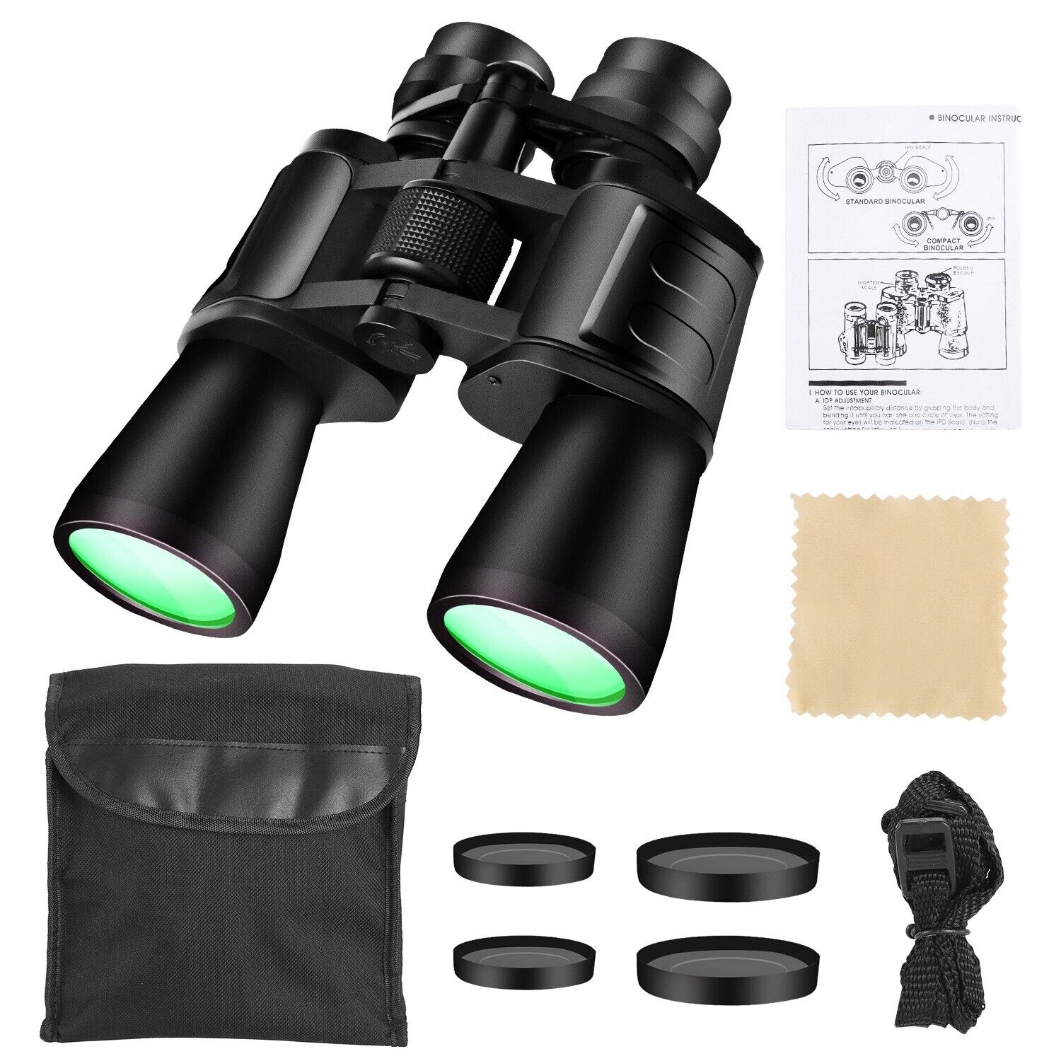 New 180x100 Zoom Binoculars Day/Night Vision Travel Outdoor HD Hunting Telescope