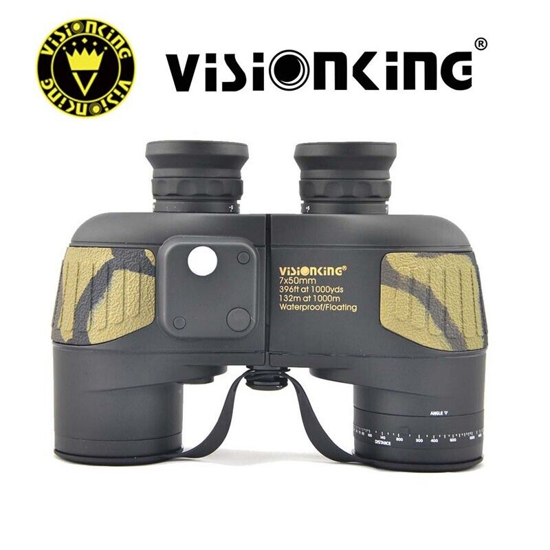 Visionkin 7x50 Military Marine Waterproof Binoculars Compass Range Finder