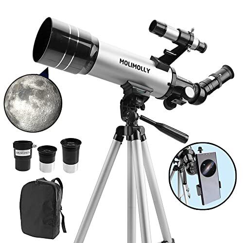 Portable Astronomical Refracting Telescope with Backpack & Phone Adapter