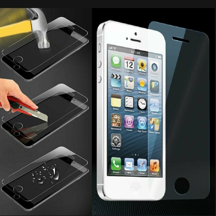 High Quality Premium Real Tempered Glass Film Screen Protector for iPhone 5S 5C