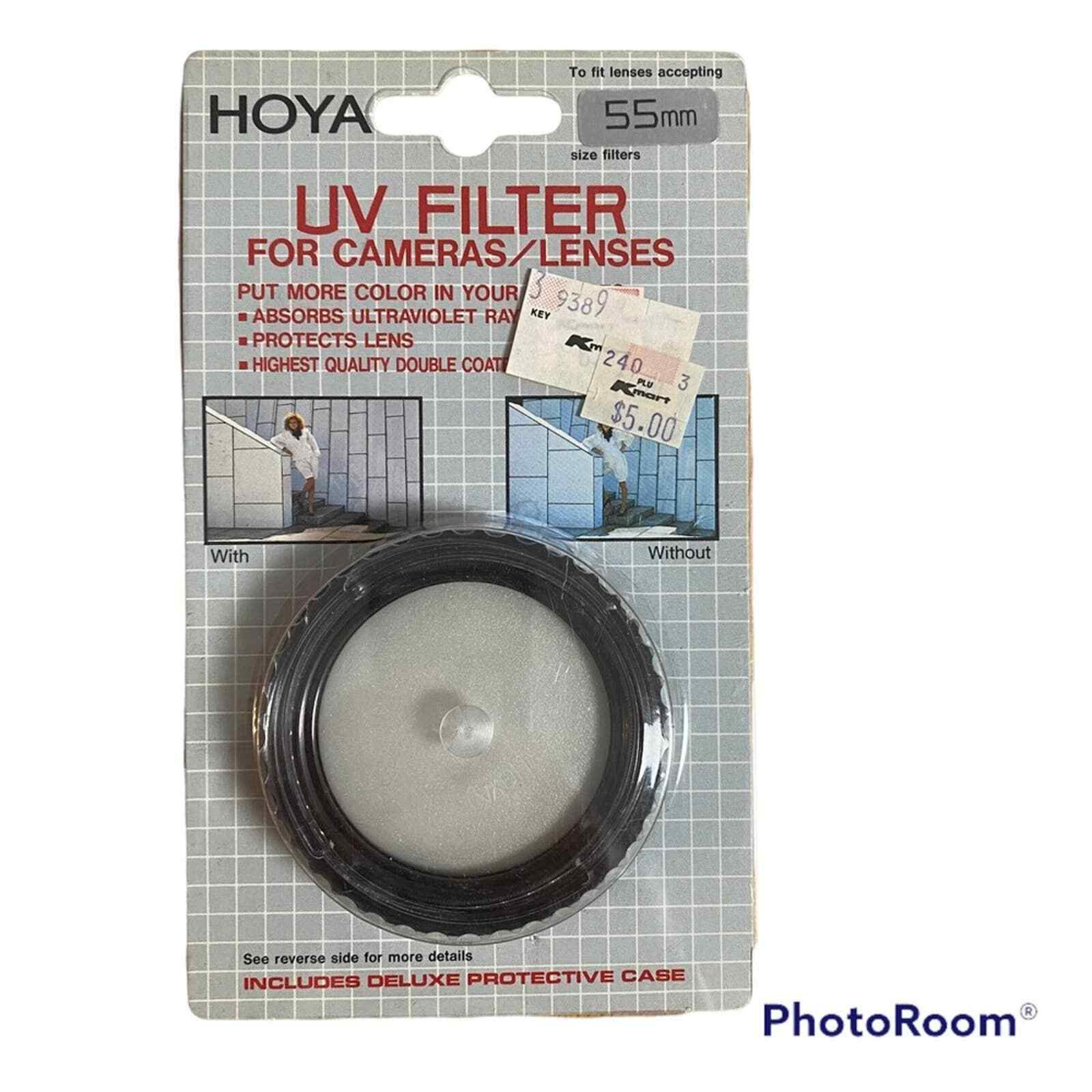 Hoya vintage camera uv lense filter 55mm