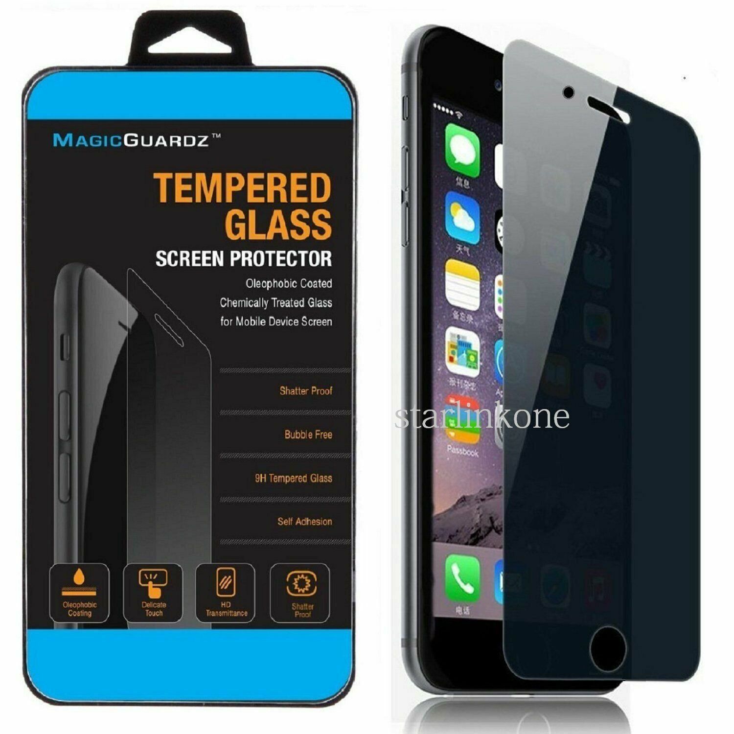 Privacy Anti-Spy REAL Tempered Glass Screen Protector for 5.5\