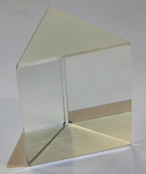 Glass prism, Equilateral, 50x50mm - large     (UK based - quick delivery - days)