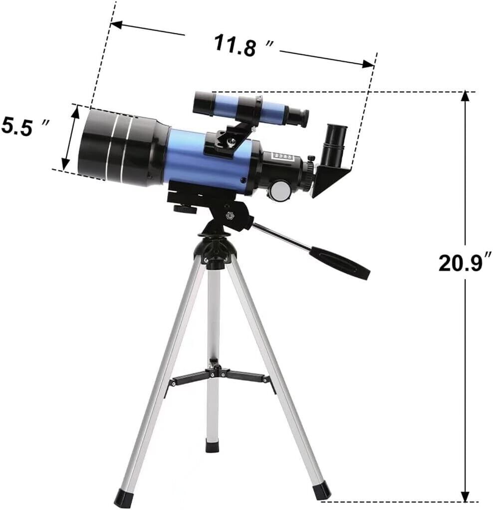 ToyerBee Telescope for Adults & Kids, 70mm Aperture (15X-150X) Portable