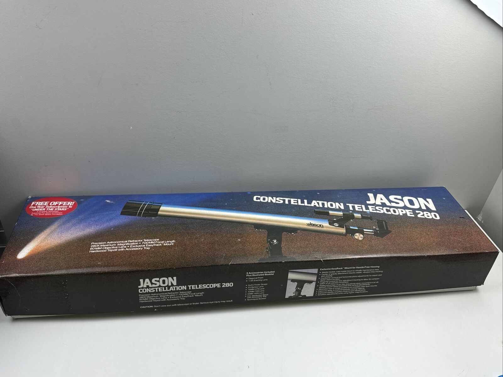 Jason 280 Constellation Telescope Model 311 Barlow Lens Made in Japan NEW in Box