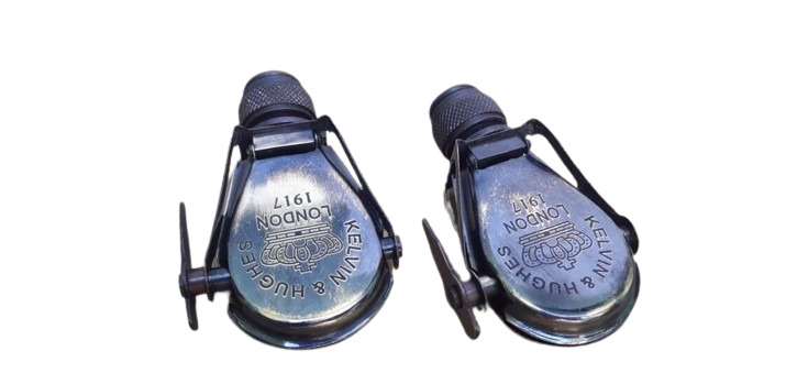 Set Of 2 Antique Brass Monocular Binocular Telescope Vintage Nautical Spyglass