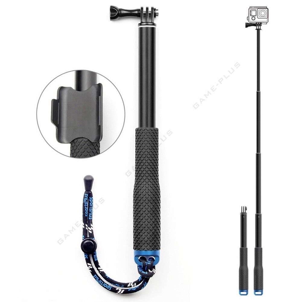 Extendable Telescopic Monopod Pole Selfie Stick for GoPro Hero 10 9 8 7 6 5 4 3