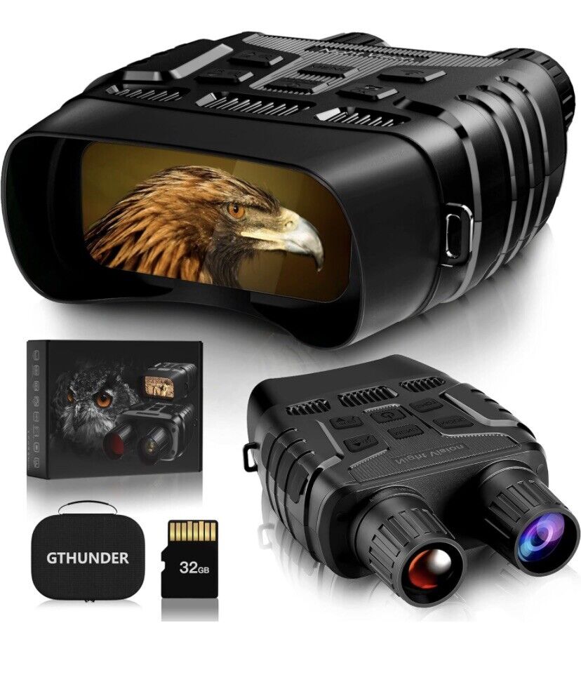 1080P Digital Night Vision Goggles 32GB Memory-For Total Darkness Surveillance