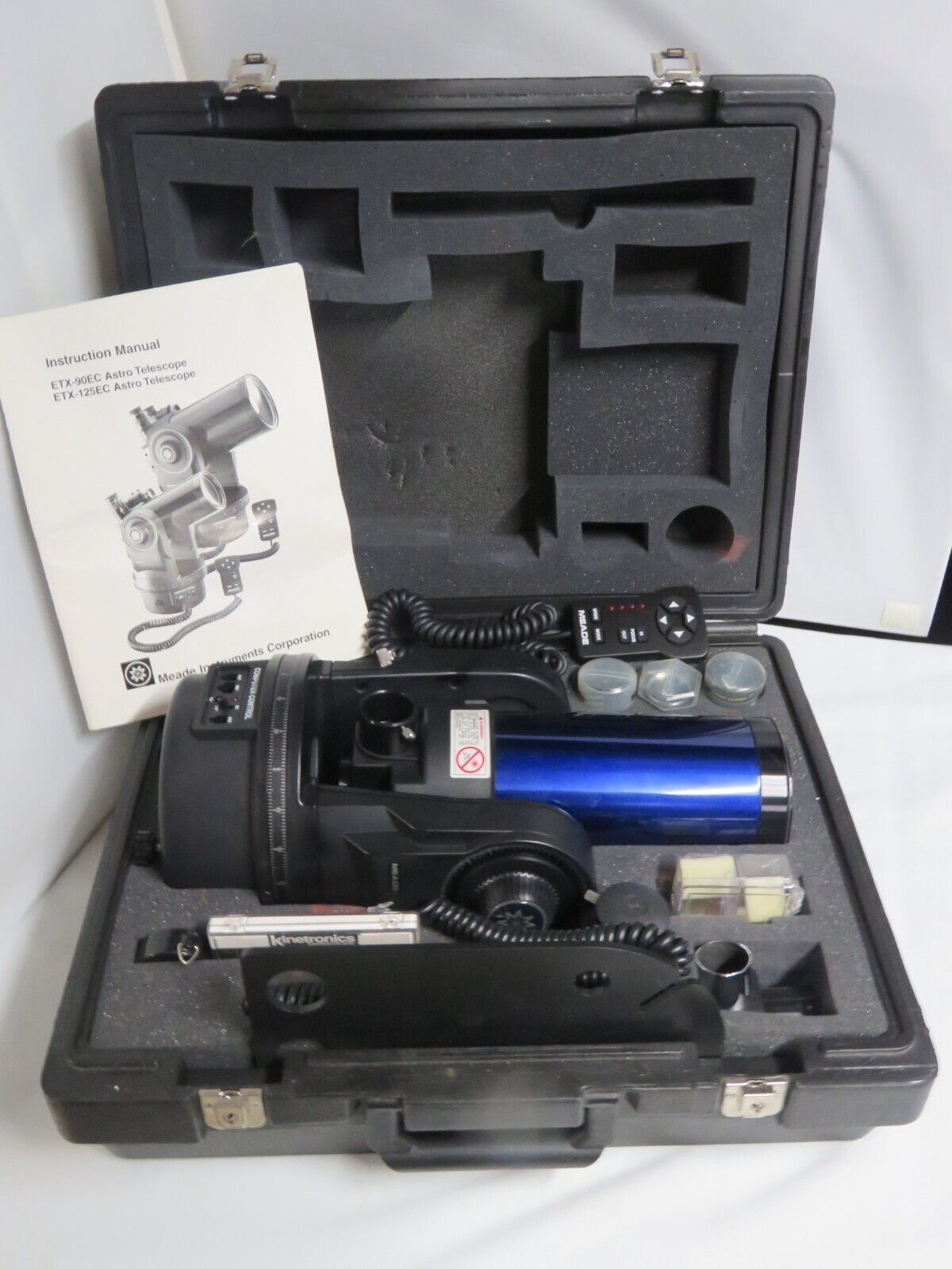 Meade ETX-90/EC Maksutov Catadioptric Telescope & Case & Accessories - EXCELLENT