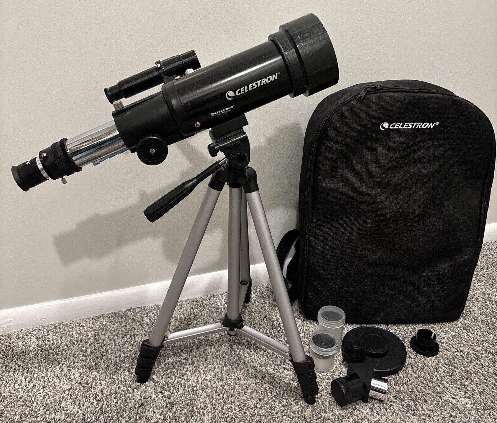 Celestron Travel Scope 70 21035 Black Portable Telescope With Accessories ✨