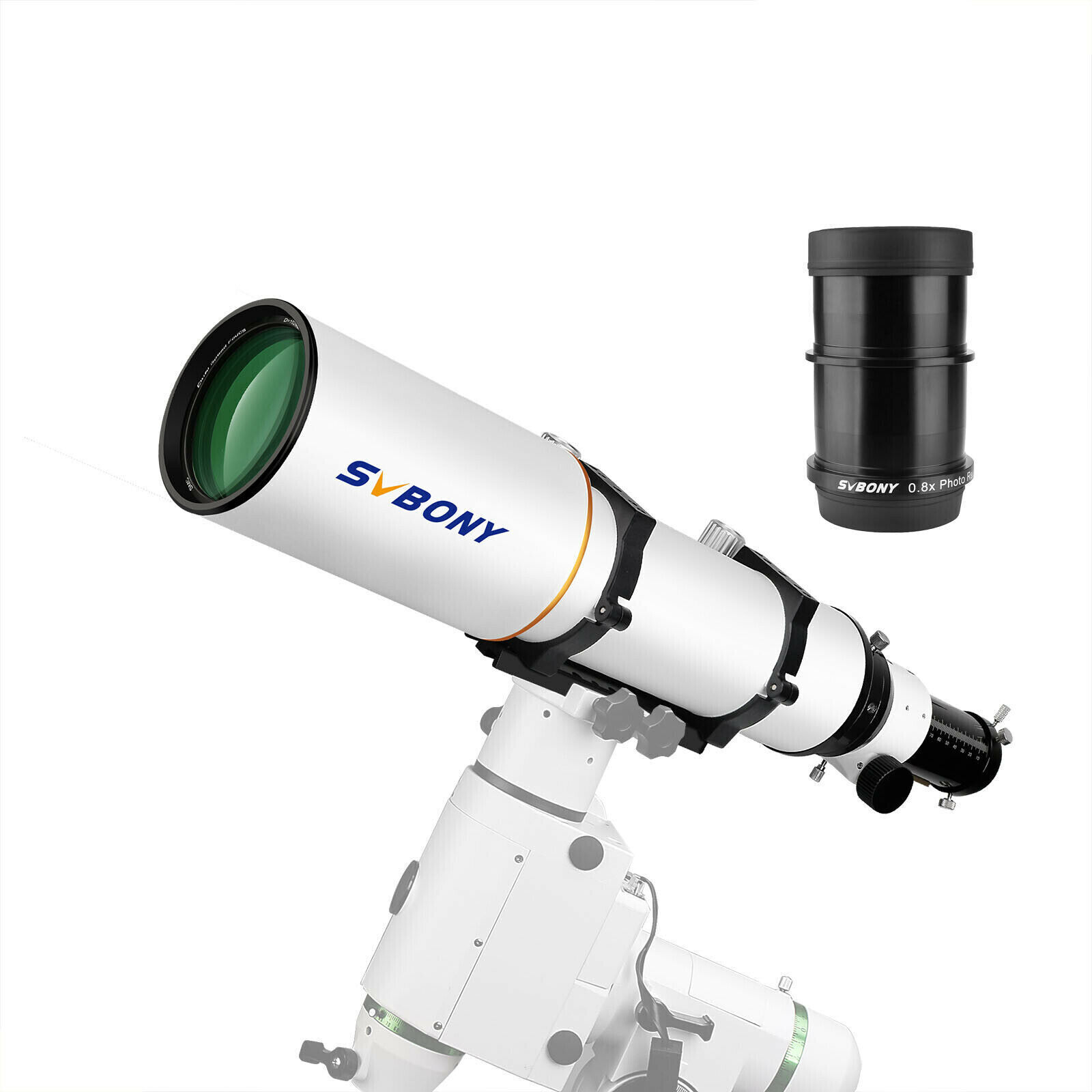 SVBONY SV503 102ED F7 Telescopes Refractor W/ SV193 2-Inch 0.8x Focal Reducer
