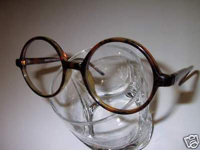 Vintage Style Eyeglasses Big Round Tortoise  
