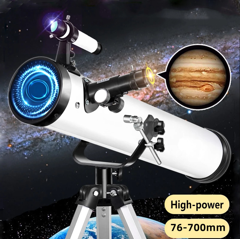 3 inches 76-700mm Reflector Astronomical Telescope 350-time Space Christmas Gift