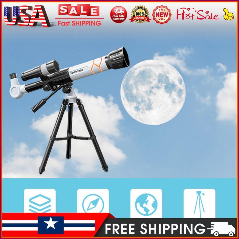 HD Professional Astronomical Telescope with Eyepieces Monocular (White)