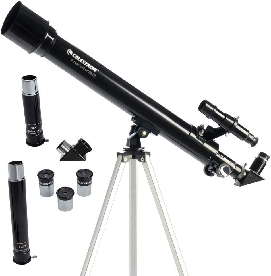 Celestron - PowerSeeker 50AZ Telescope - Manual Alt-Azimuth Telescope
