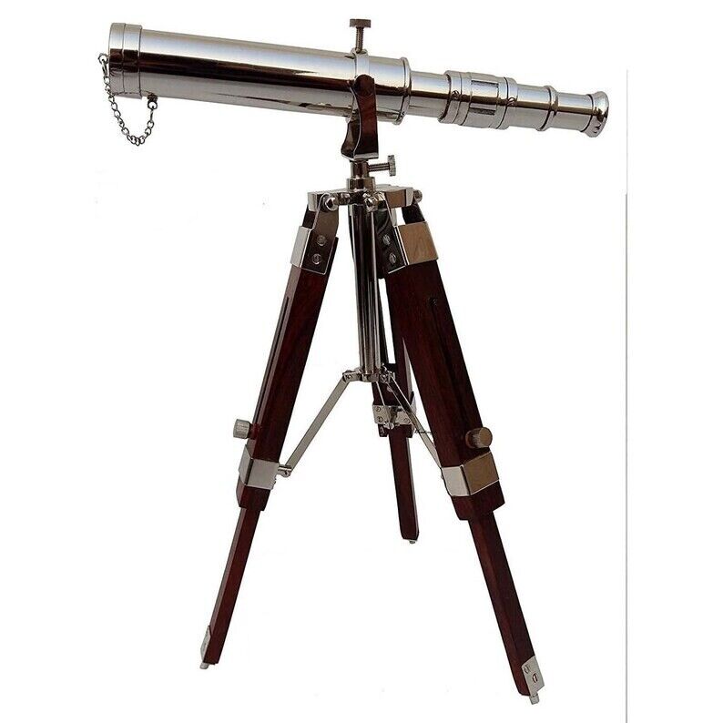 Personalised Antique Telescope, Engraved Telescope with Tripod, Anniversary Gift