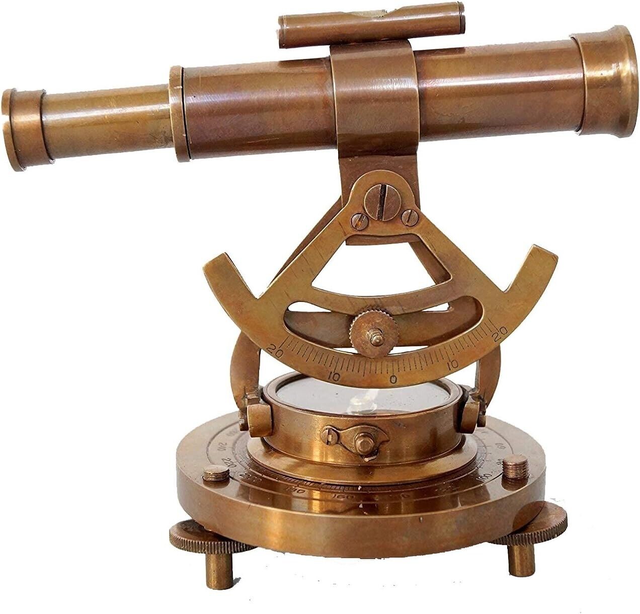 Telescope with Base Compass Gifts Brass Alidade Decorative