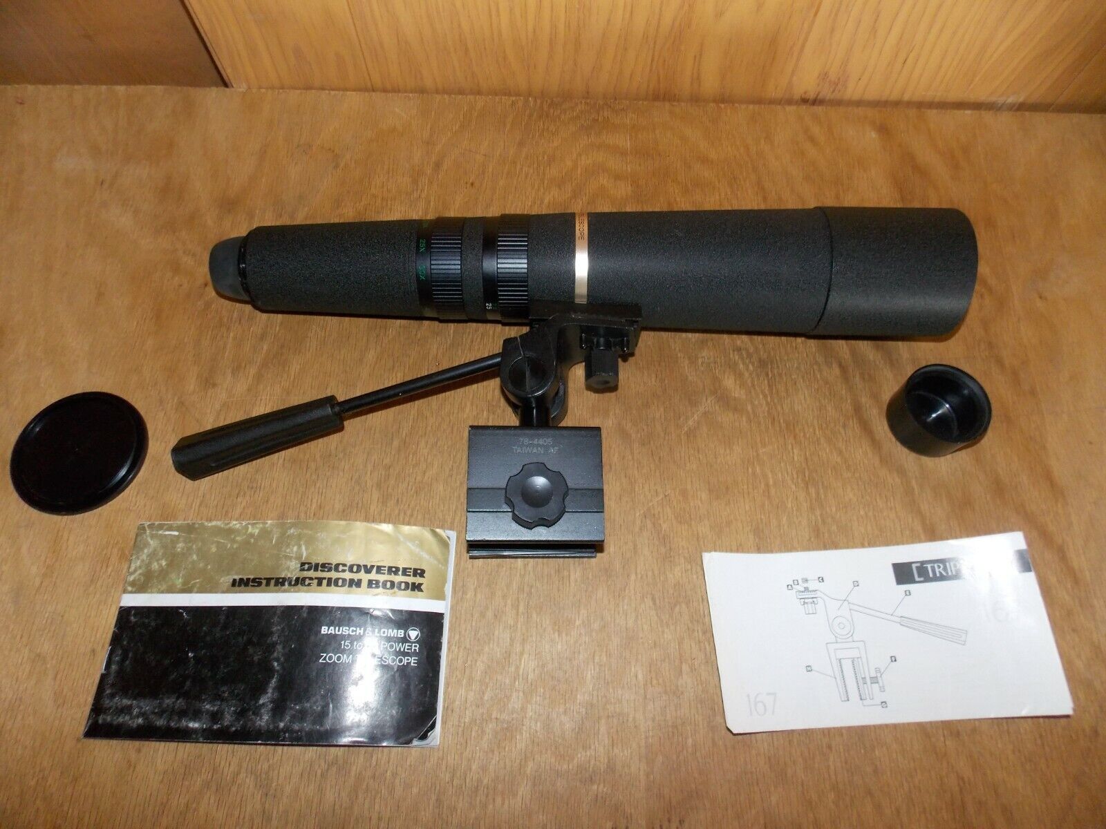 Bausch Lomb 15 to 60 Power ZOOM Telescope W/Bushnell Mounting Piece V-CLEAN 4/22