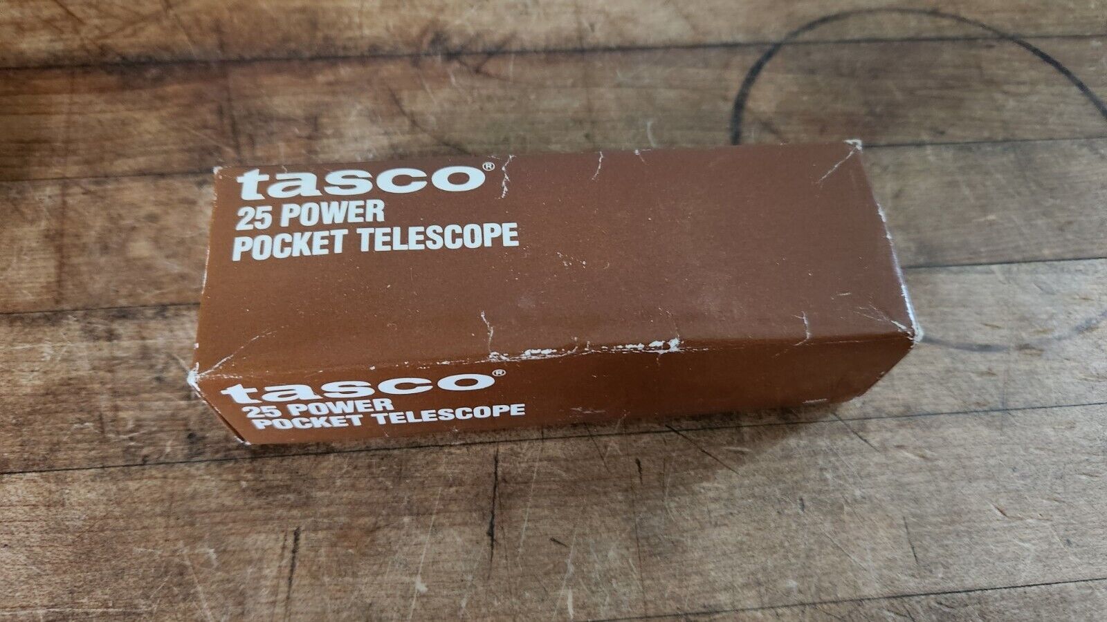 Vintage Tasco 25 Power Pocket Telescope Model 1AG 25X30 mm With Case and Box NOS