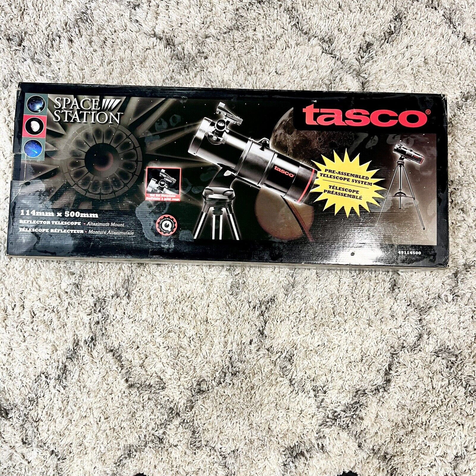 Tasco 49114500 114x500mm Spacestation Black St Red Dot Finderscope Starpointer