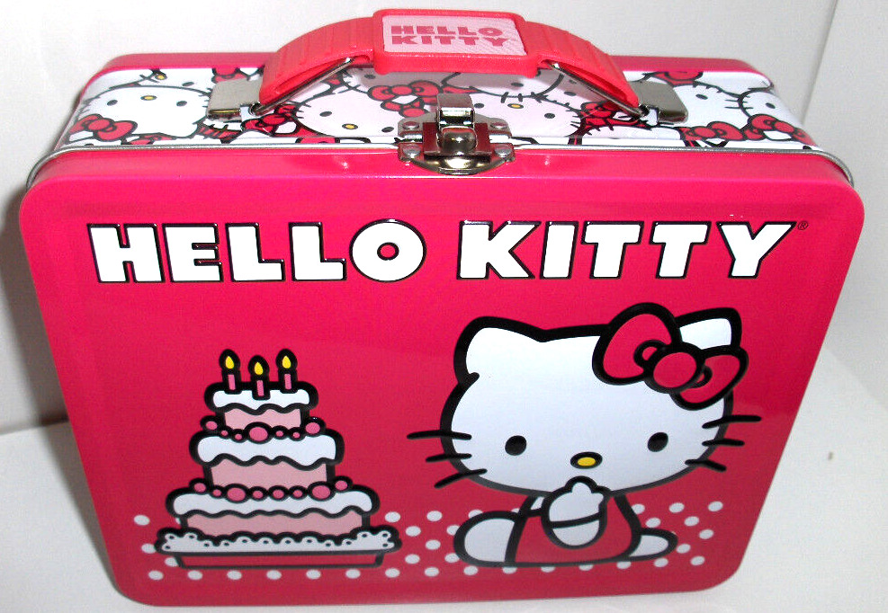 Hello Kitty`Raised Graphic`Metal Lunchbox`New`Free To US