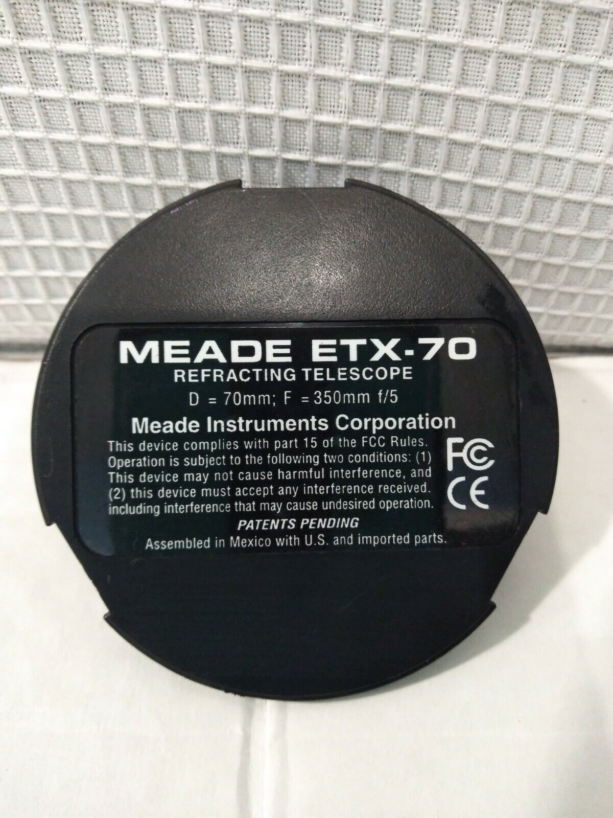 Meade ETX-70AT Digital Telescope Replacement computer control bottom  Cover USE