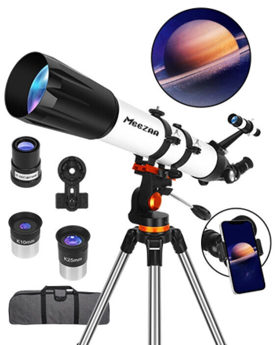 MEEZAA 90800 Astronomical Telescope for Kids, Adults and Astronomy Beginners