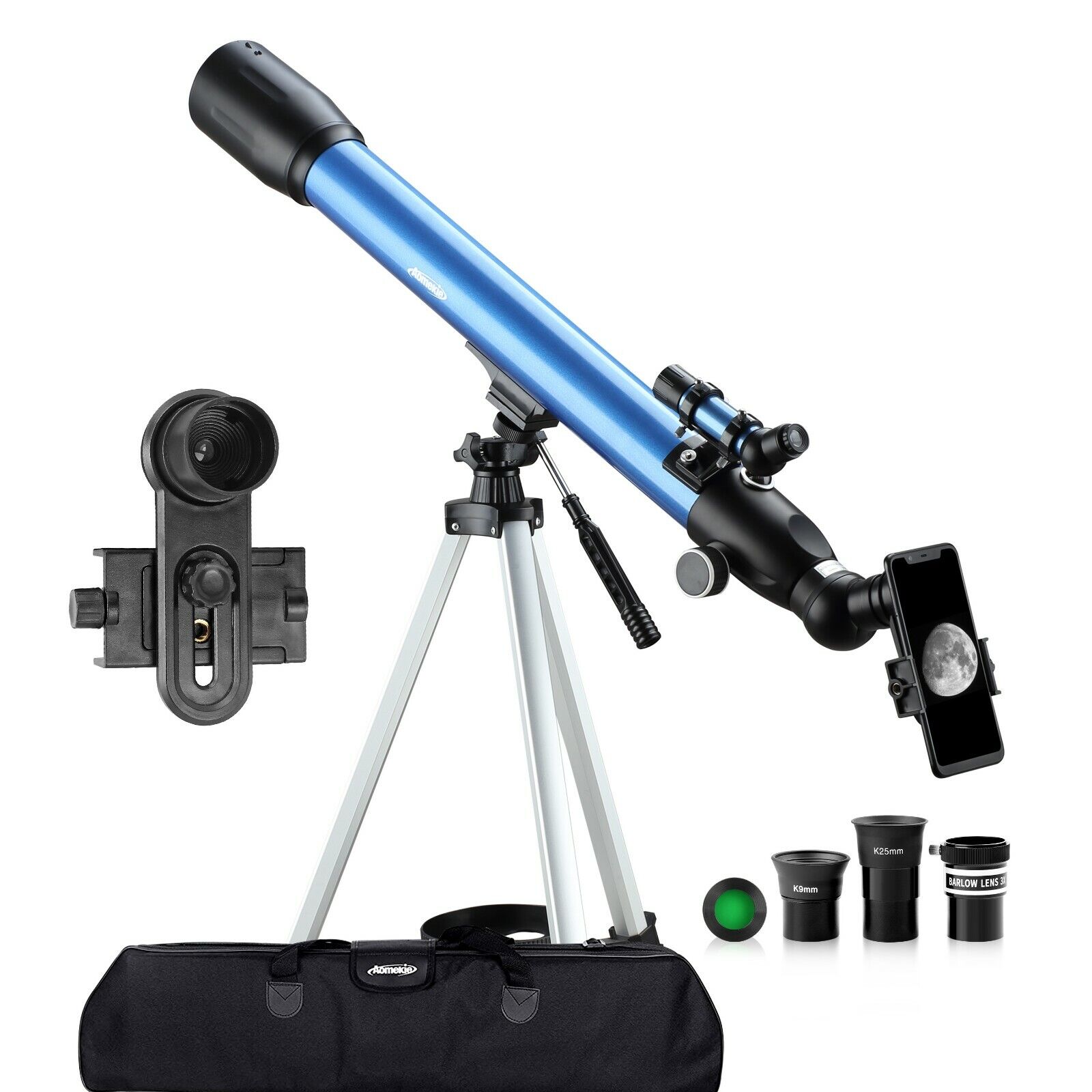 70060 Telescope Astronomical Scenery Moon Watching Monocular with Carrying Bag
