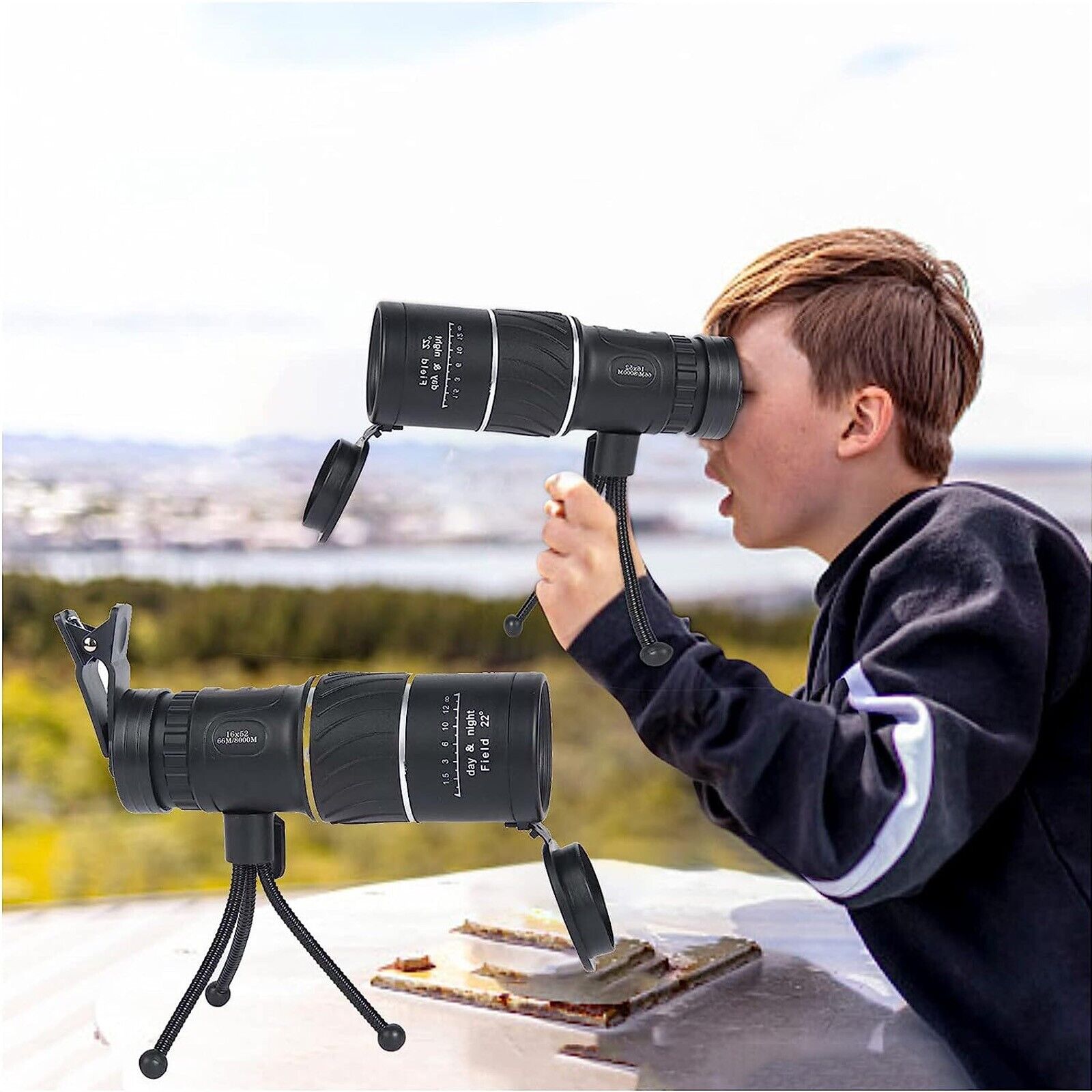 Binocular Case for Hunting Long Telephoto Lens 16x52 High Power Monocular