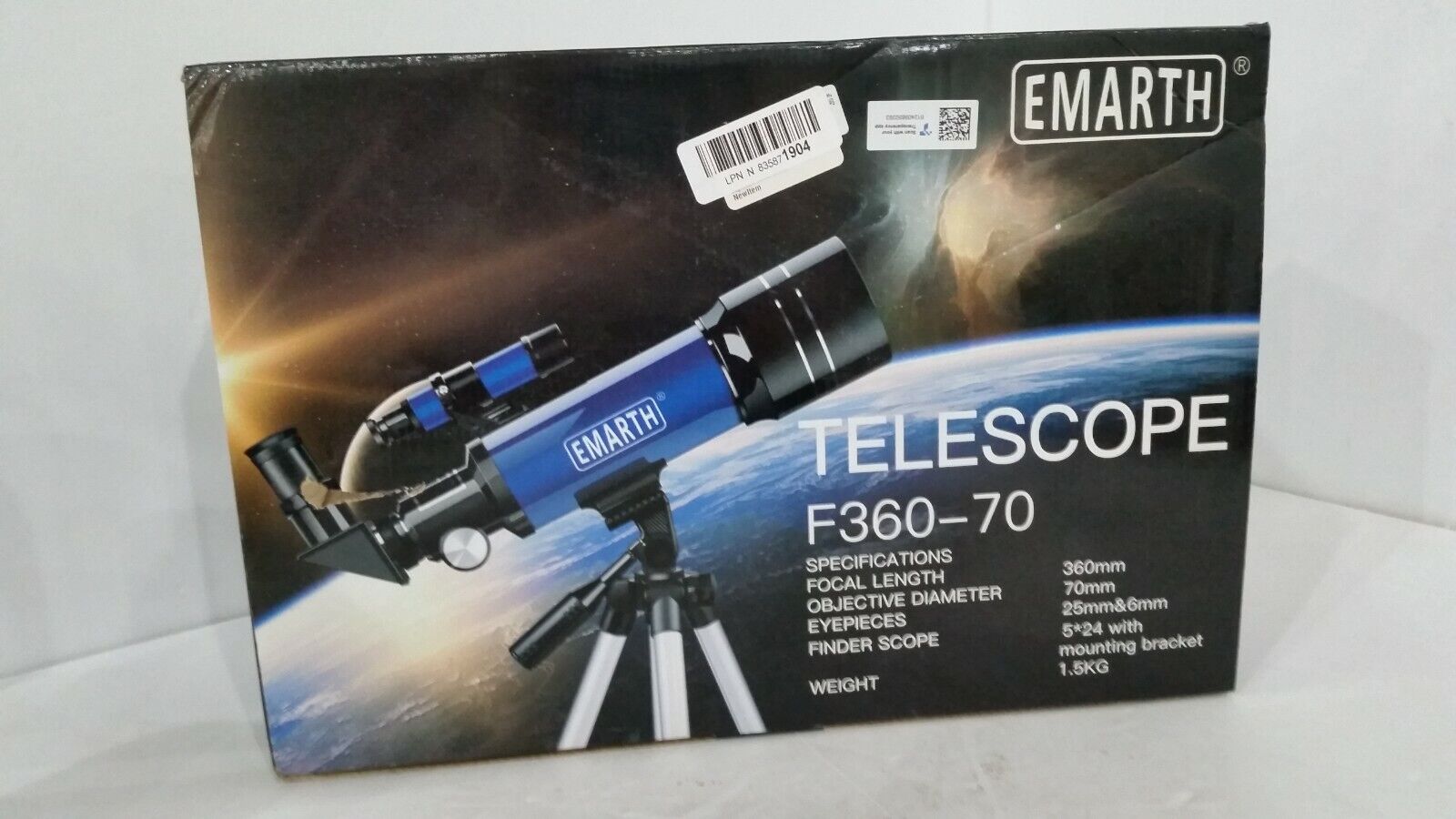 Emarth Telescope F360-70 Black