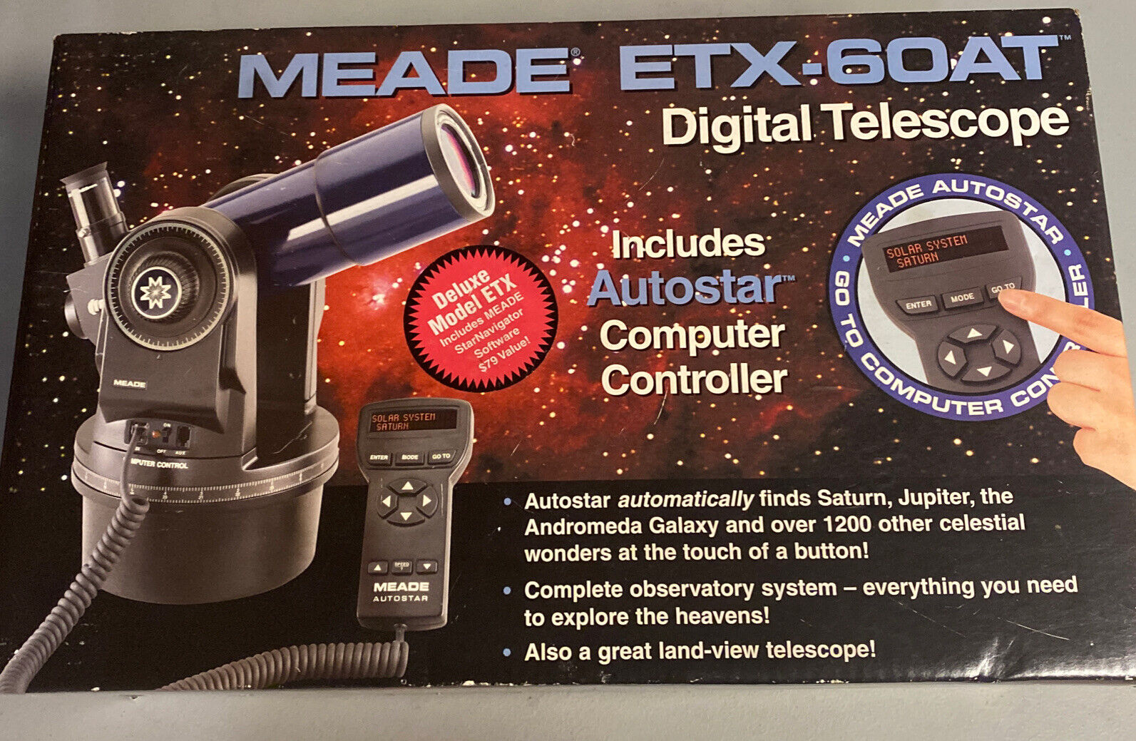 Meade ETX-60AT Refractor Digital Telescope (CP1078396) New