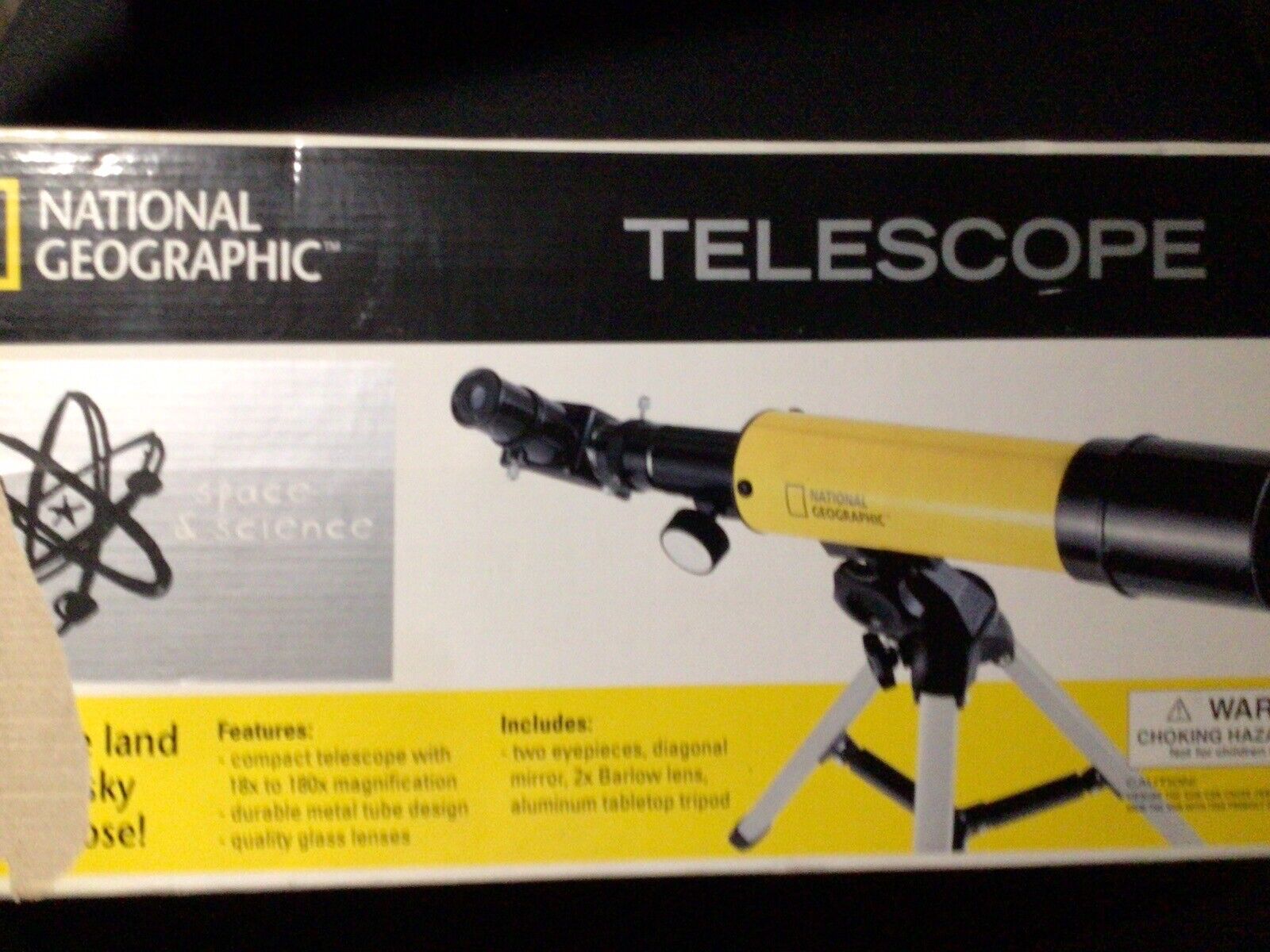 NATIONAL GEOGRAPHIC TELESCOPE 18X180 Magnification.