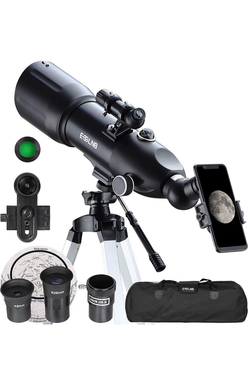  Telescopes for Adults & Kids Astronomy, 80mm Astronomical Travel 40080