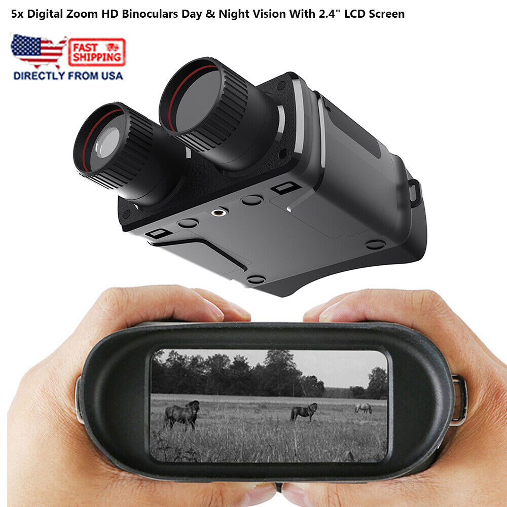 5x Binoculars Night Vision Infrared Digital HD Zoom Video Recording w/LCD Screen