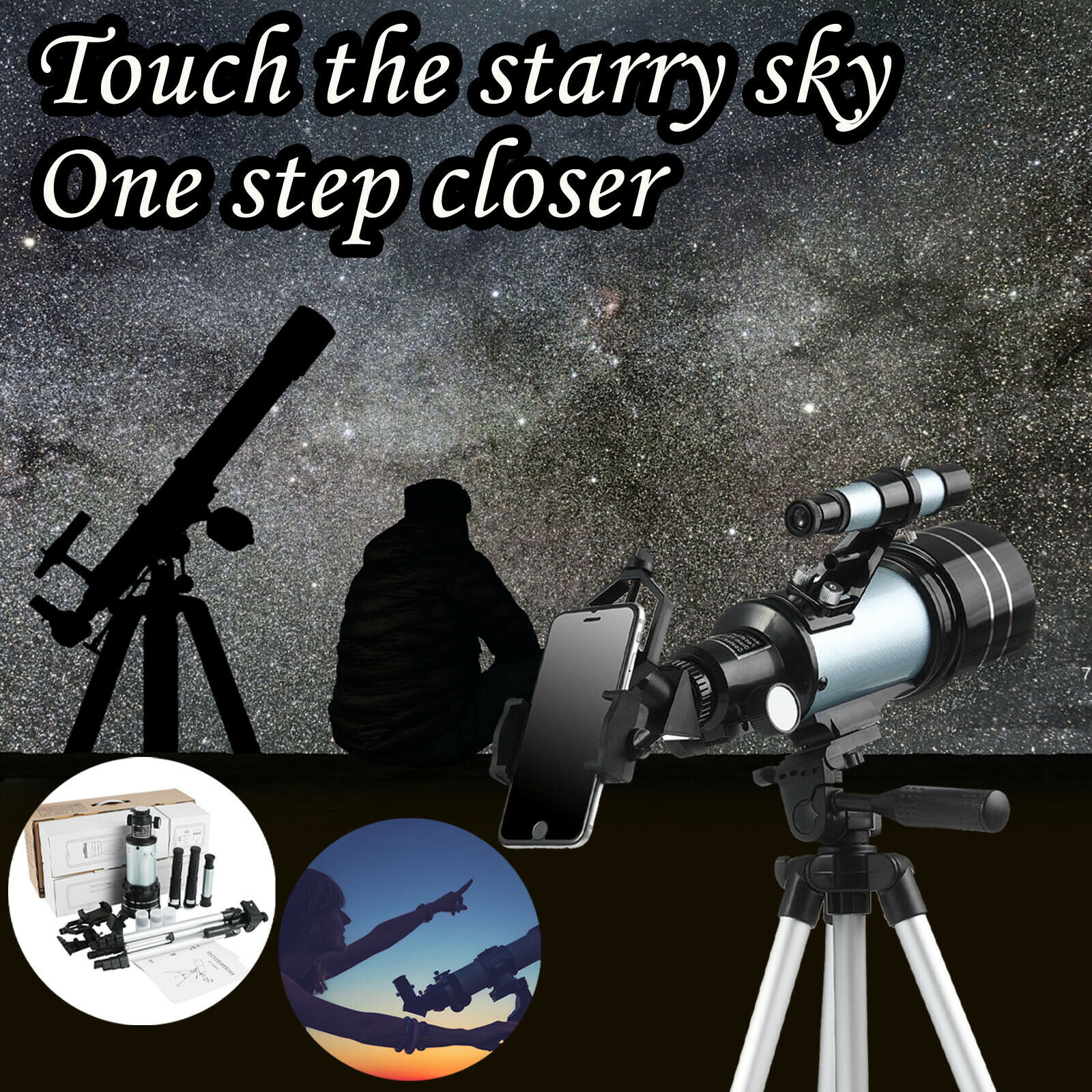 F30070 High Bracket Professional Stargazing High Magnification High Definition の