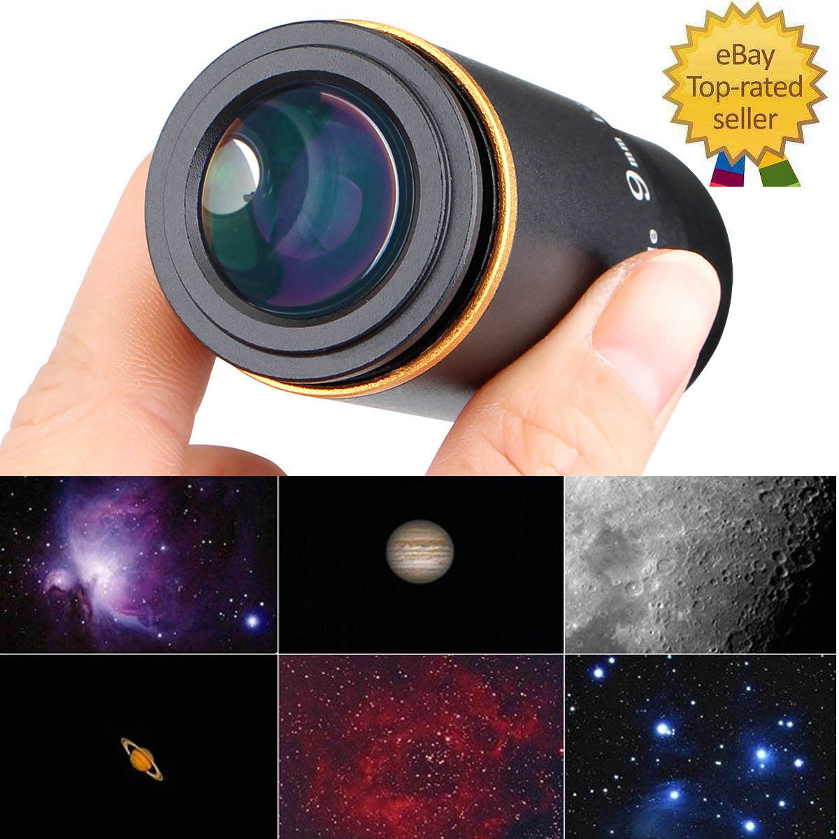 SVBONY 1.25inch Ultra Wide Angle Eyepiece Lens 9MM 66° Multicoated for Telescope