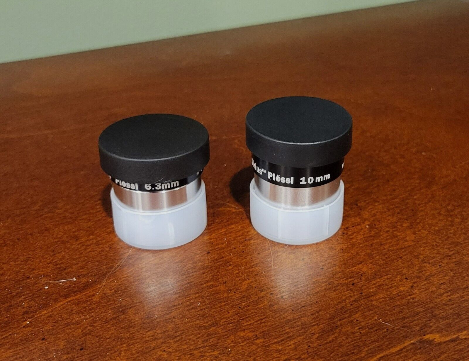 Two Orion Sirius Plossl Telescope Eyepieces (6.3mm and 10mm)