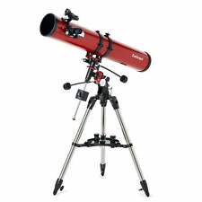 AmScope Reflector EQ Telescope 114mm Aperture 900mm Focal Length +Red Dot Finder picture