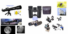 HD REFRACTOR TELESCOPE 75X-150X WITH FULL TRIPOD INCLUDED + DAY NIGHT BINOCULARS picture