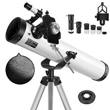 700mm Reflector Astronomical Telescope 350X with Phone Adapter for Moon Watching picture