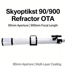 Skyoptikst 90mm F10 900mm Refractor Telescope OTA w/5x24 Finderscope & Tube Ring picture