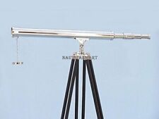 NauticalMart Floor Standing Chrome Harbor Master Telescope 60