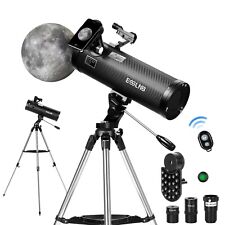 Astronomical Reflector Telescope 114 AZ Mount with Steel Tripod for Adults Gift picture