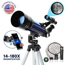 Astronomical Telescope 70mm Lens with Tripod Phone Adapter for Kid Beginner Gift picture