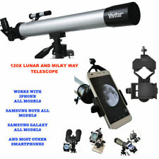 120X TELESCOPE FULL + TRIPOD FOR STAR AND PLANETS OBSERVATION + SMARTPHONE MOUNT picture