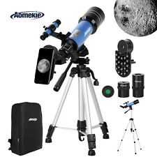70mm Lens Telescope with High Tripod Backpack 120X for Moon Watching Kids Gift picture