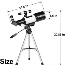 Beginner 300mm Astronomical Telescope Fits HD Viewing Space Star Moon W/Tripod picture