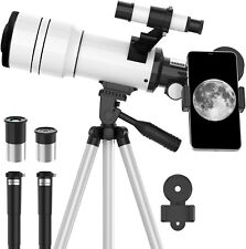 Refractor Telescope for Adults & Kids 70mm Aperture Astronomical, Phone Adapter picture