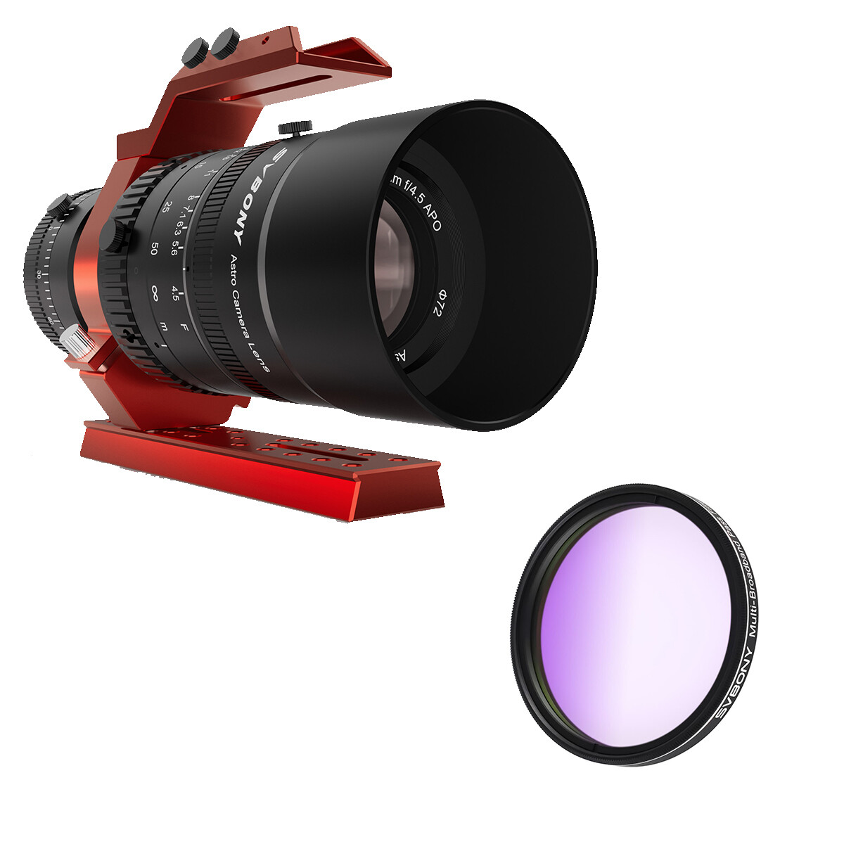 SVBONY SV555 Telescope APO Astrograph Camera Lens + SV260 Multi ...