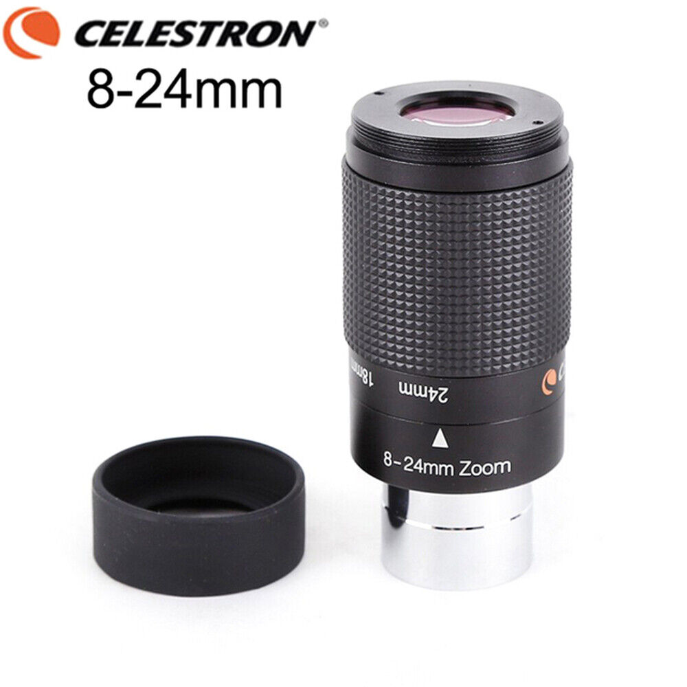 Celestron 1.25'' 31.7mm 8-24mm Zoom HD Eyepiece Fully Multi-coated for Telescope